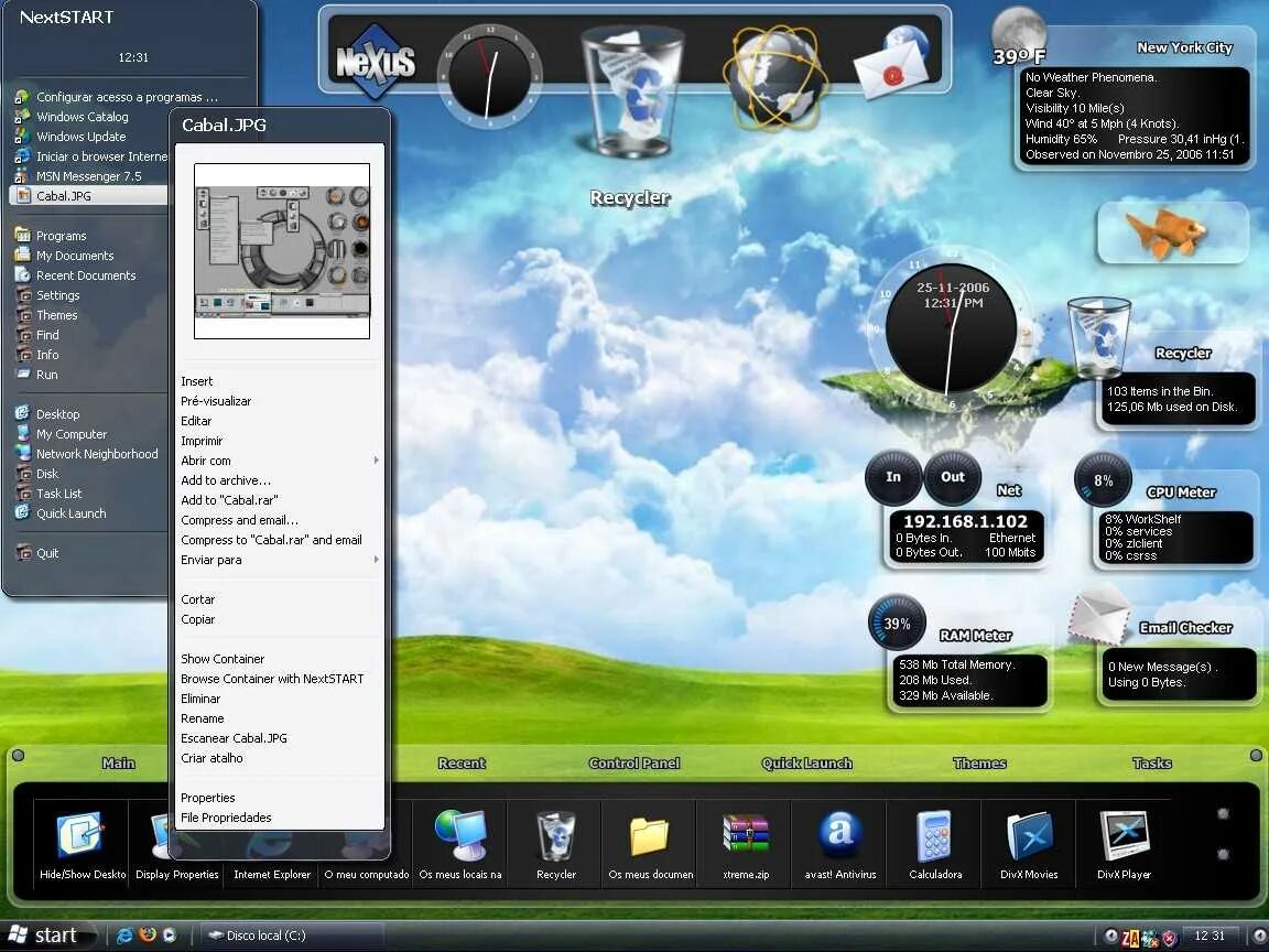 Мод на быстрый запуск. Программа winstep xtreme. winstep nexus xtreme. winstep для windows 7. панель быстрого запуска.