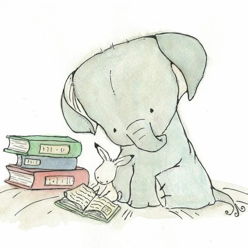 Любишь животных читай. Книжка про слоника. Простые иллюстрации. Слоник с книгой. Милые слоники рисунки.