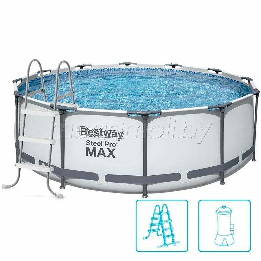 2 м. Бассейн каркасный bestway steel pro 6148л 305х100см. Bestway steel pro max размеры. Бассейн бествей 305 76 каркасный. Натяжной тент intex 28039 4.