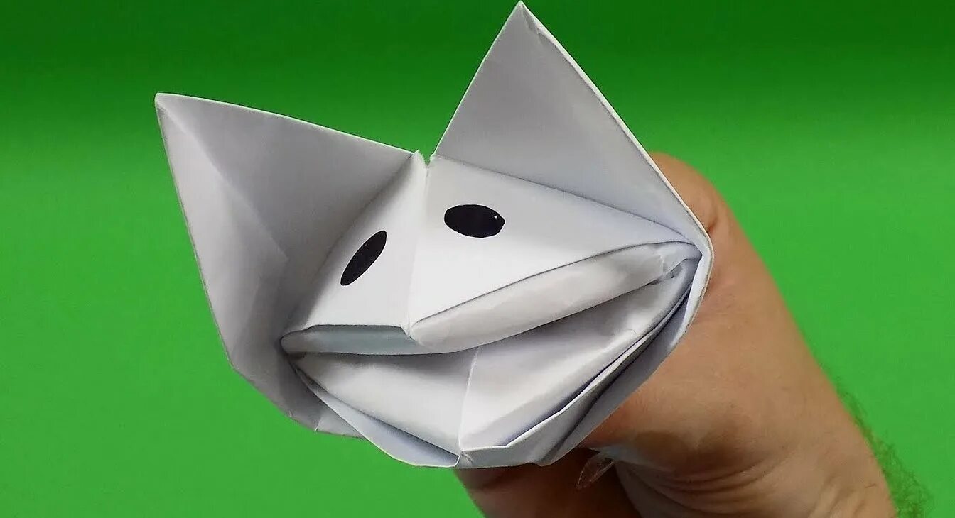 Кусачка из бумаги оригами. Оригами собака. Оригами кусака. Собака из оригами. Говорящее оригами
