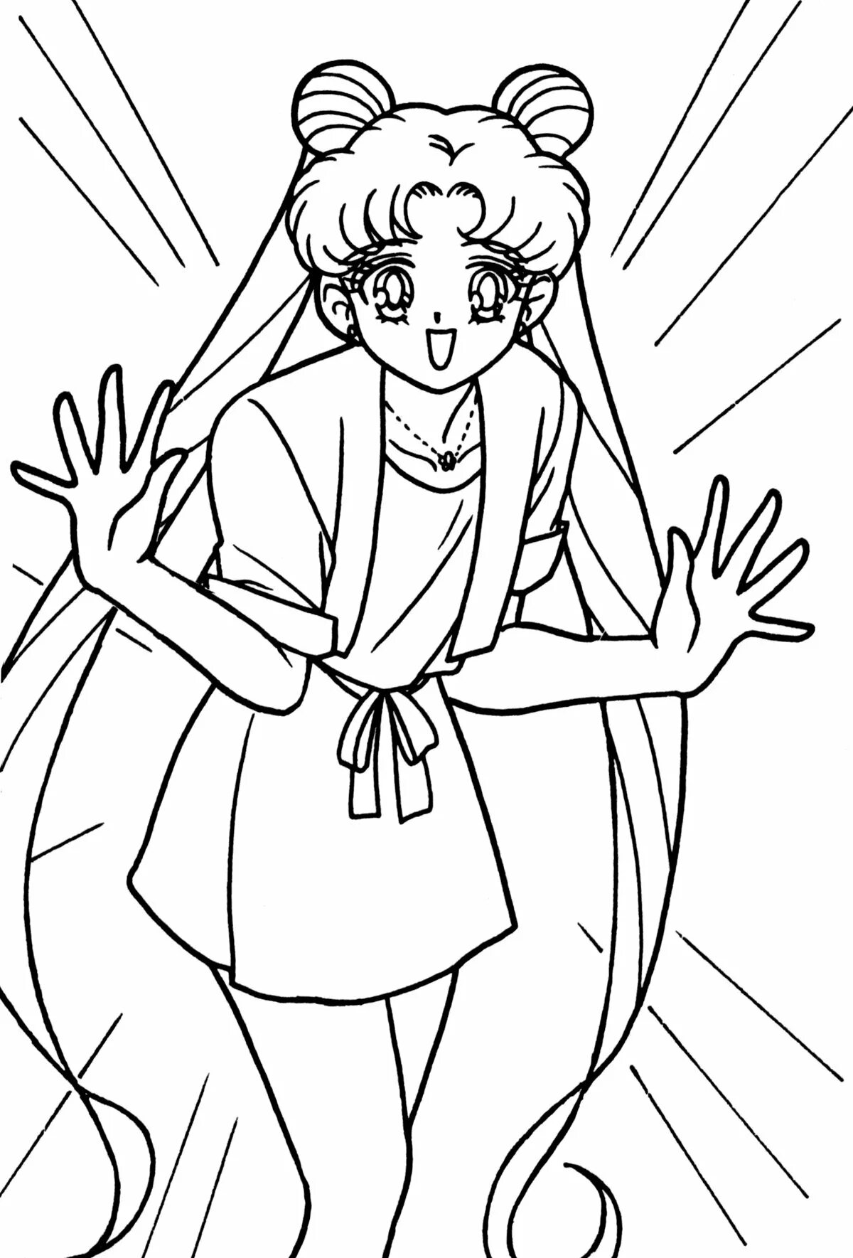 Как нарисовать мун. Сейлормун. sailor moon раскраска. сейлормун разукрашка.