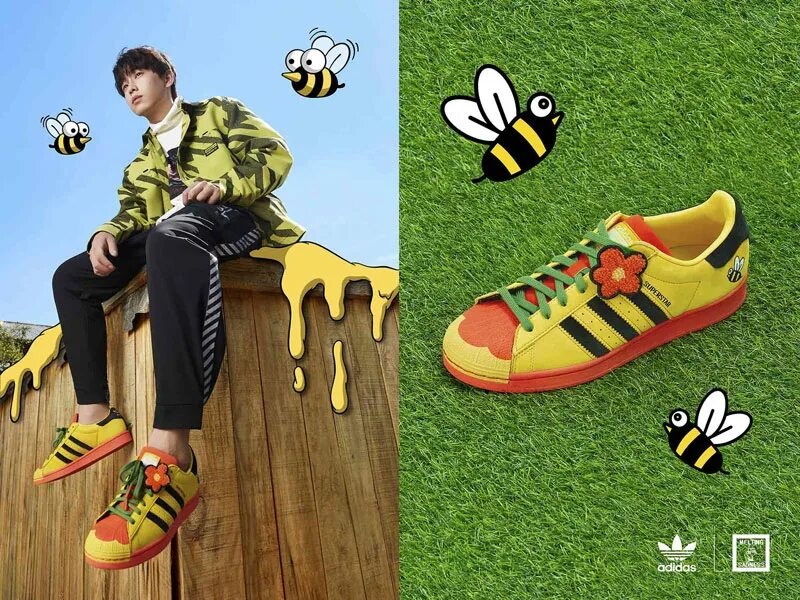 Melting sadness x adidas superstar.