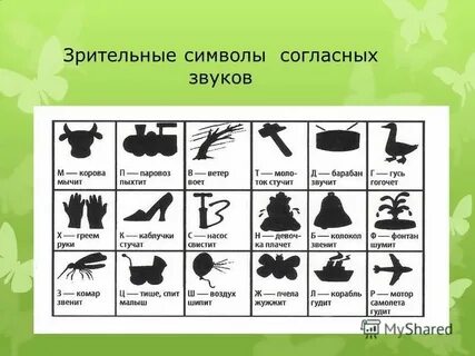 Символы согласных
