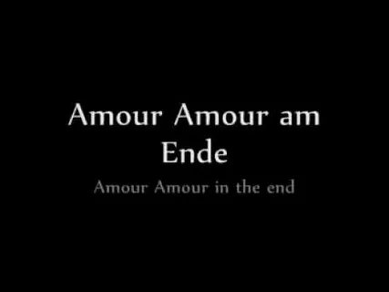 Песня amour rammstein
