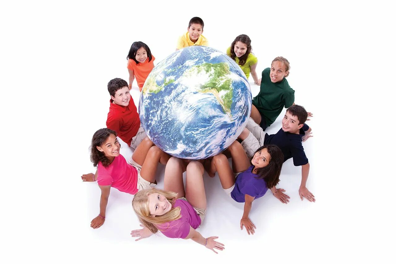 Контакты человека и земли. Дети на земном шаре. Земля - Планета людей. Земной шар с людьми. Планета земля для детей.