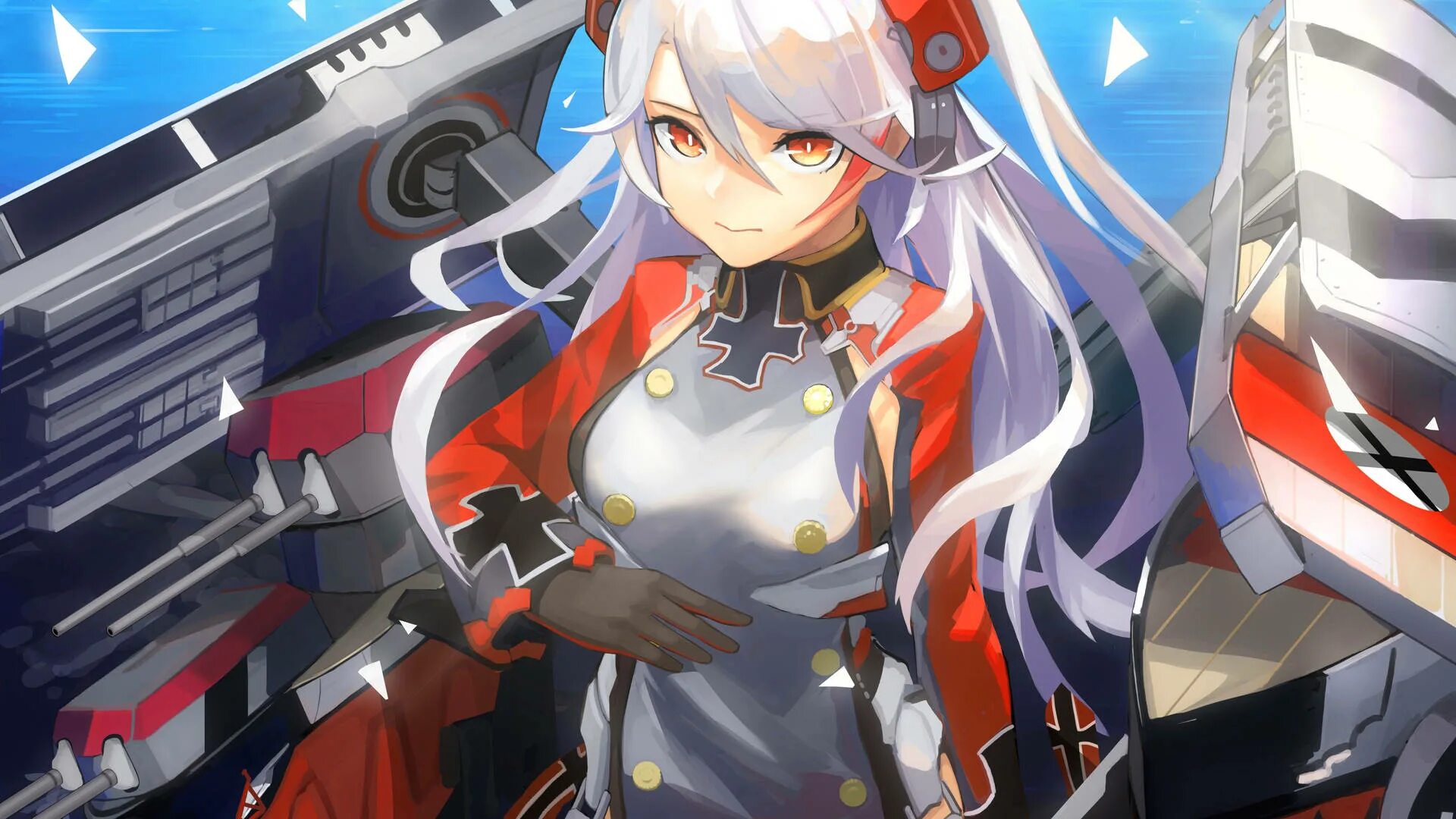 Azur lane игра. Принц Ойген Азур Лейн.