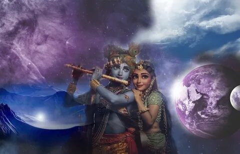 Download free HD stock image of Radha Krishna Hinduism. 