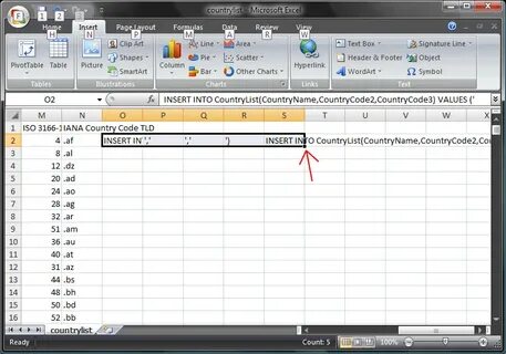 Импортировать файл в excel