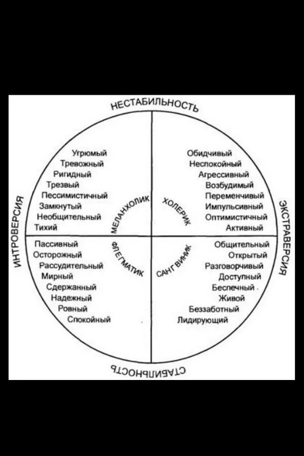 Темперамент личности Айзенка. Типы темперамента круг Айзенка. Айзенк темперамент методика. Круг Айзенка на темперамент.
