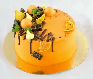 Украшение торта апельсином