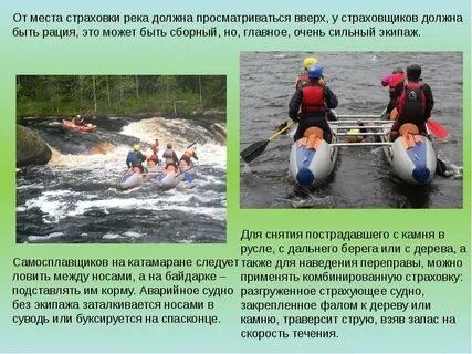 Возможные аварийные ситуации в водных походах