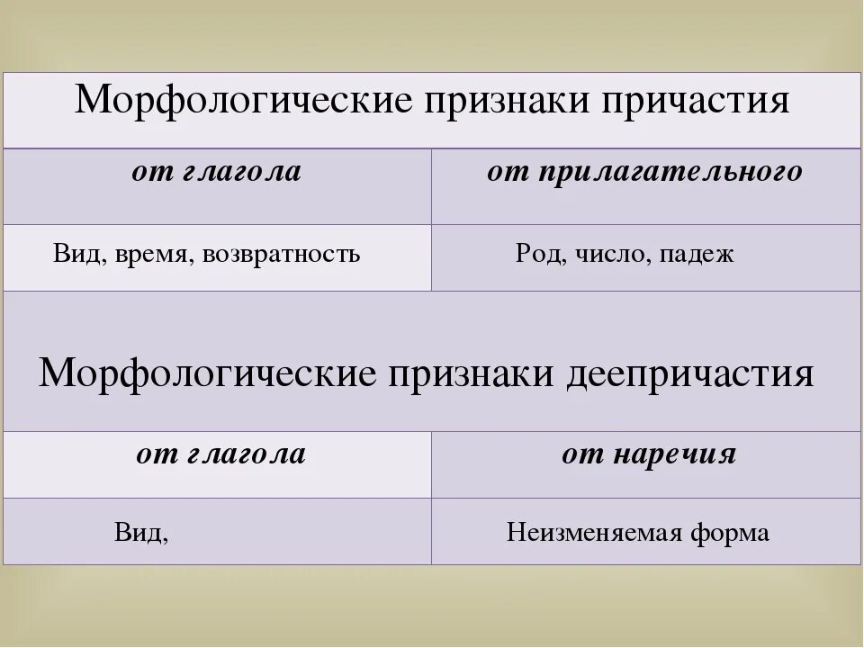 Я вижу чайку выбрать постоянные признаки. Морфологические признаки причастия и деепричастия. Морфологические признаки деепричастия. Морфологические особенности причастия. Морфологические признаки причастия.