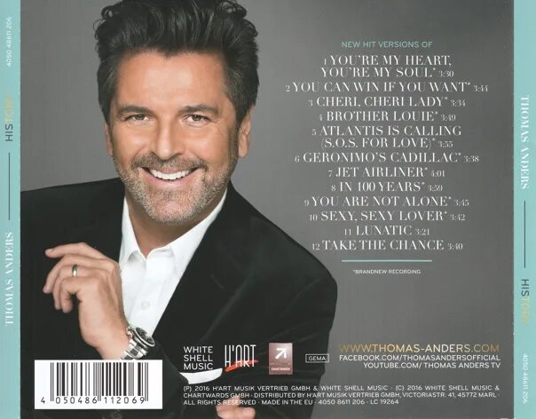 Thomas anders new. Обложки альбомов томаса андерса. history томас андерс. thomas anders cd album. thomas anders history альбом.
