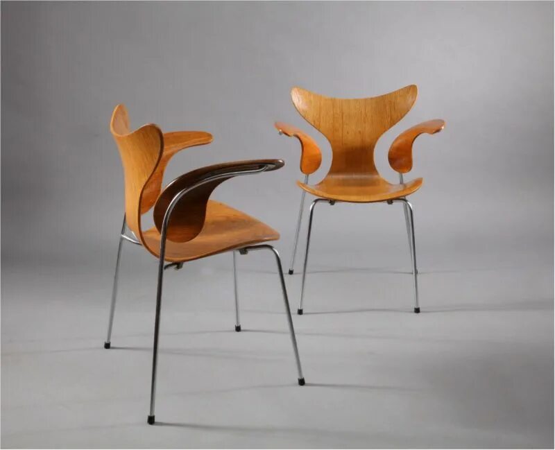 Арне Якобсен стул муравей. Arne Jacobsen, Armchair, the Lily, model 3208. Стул муравей Арне Якобсена в интерьере. Two armchairs