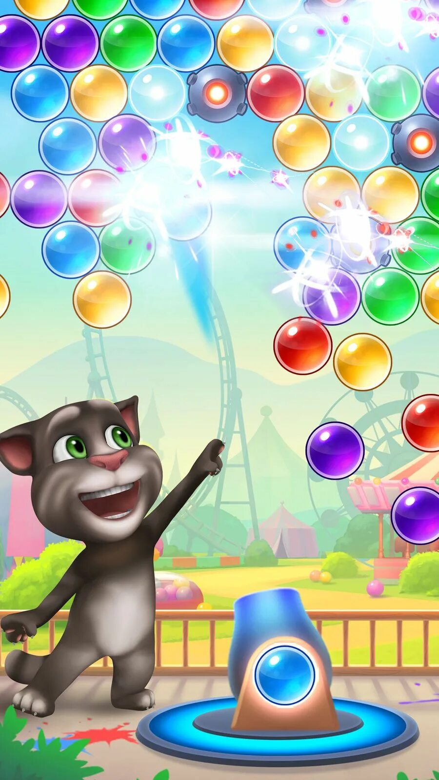 Том бабл шутер. Talking Tom игры. Пузырьки Тома бабл шутер. Outfit7 talking Tom Bubble.