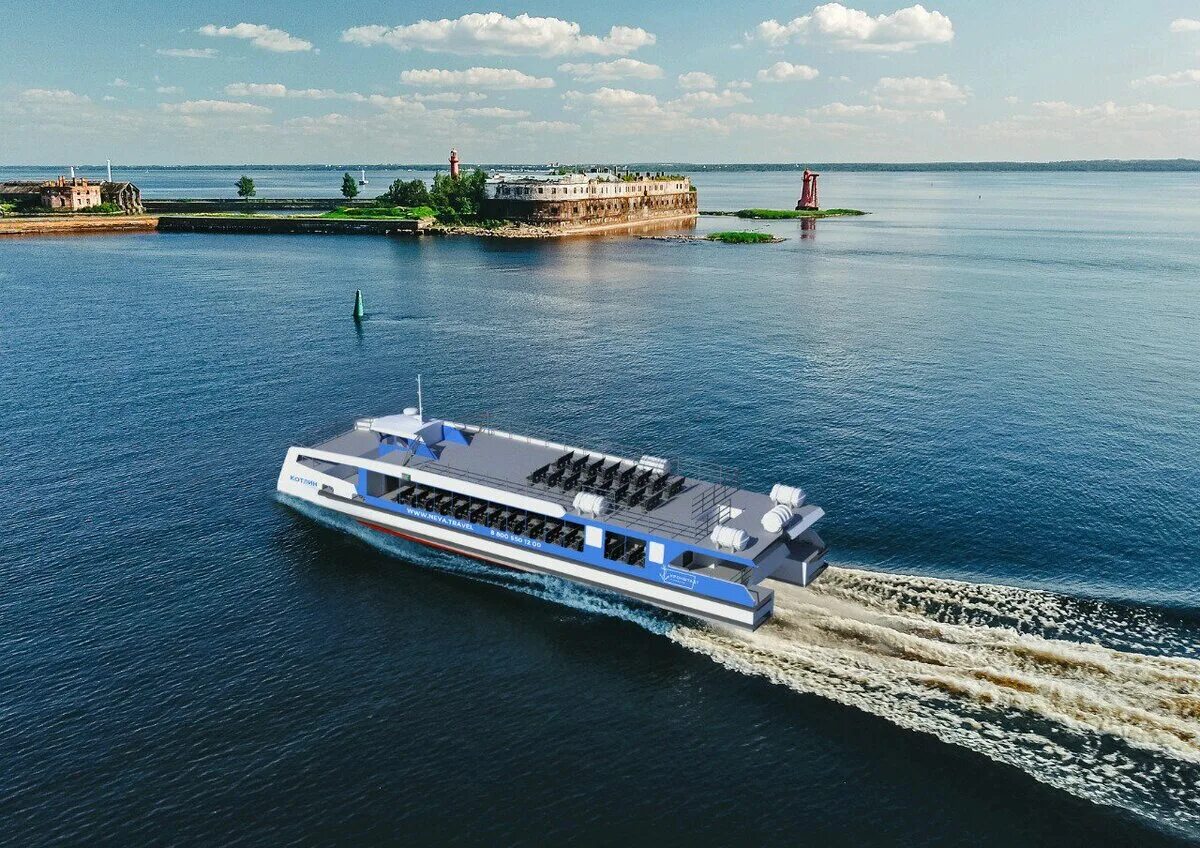 Экскурсии кронштадт санкт петербург по воде. Скоростной катамаран котлин. кронштадт санкт-петербург остров фортов. остров котлин кронштадт, санкт-петербург,. проект котлин катамаран.