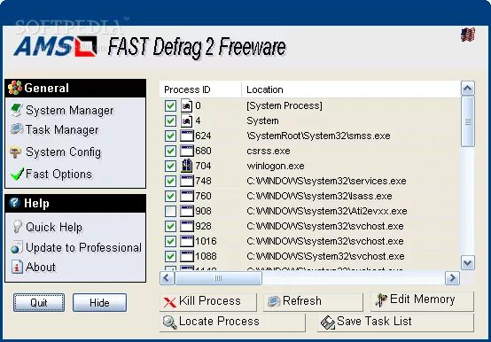 Freeware. Fast options