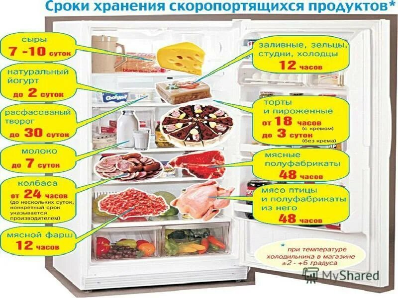 Как можно хранить скоропортящиеся продукты в пятерочке