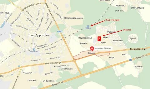 Осинки карта
