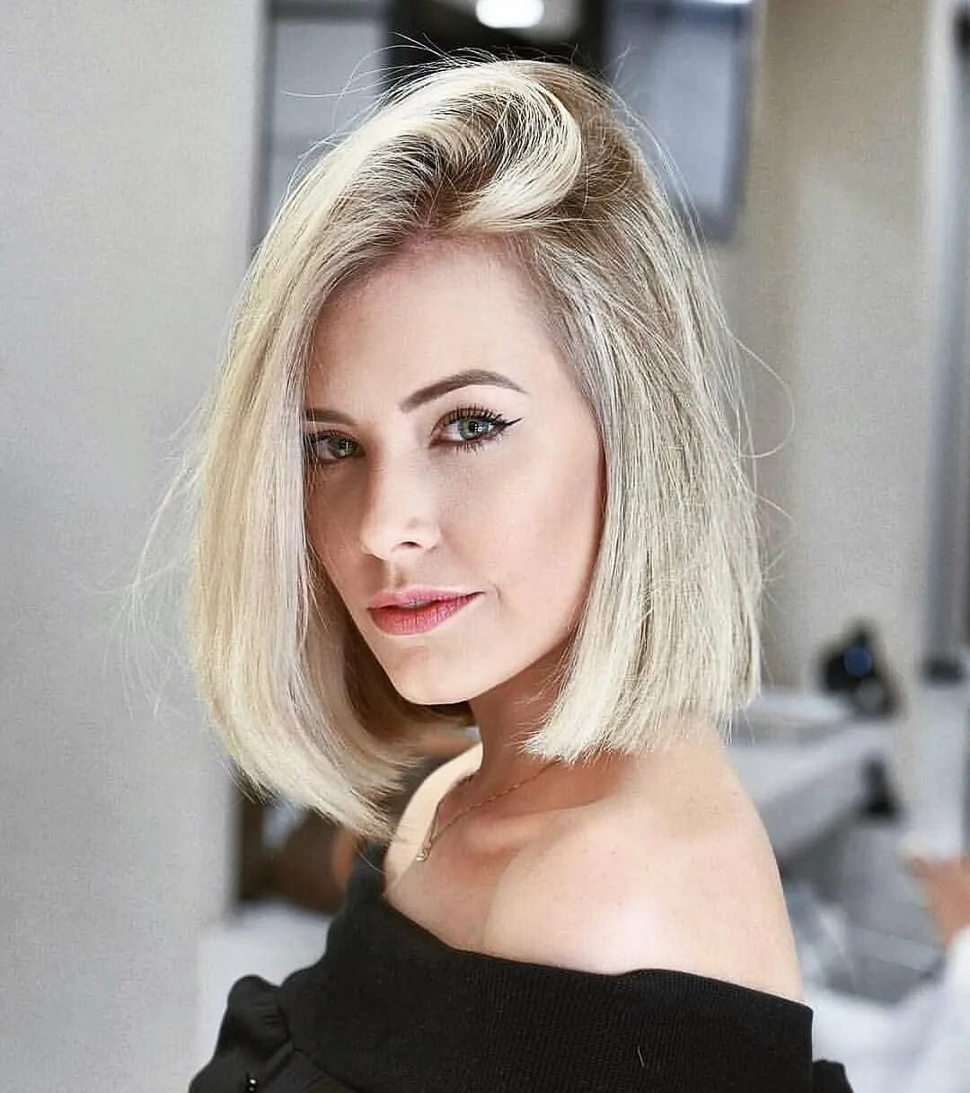 Лонг Боб блонд. Стрижка Lob long-Bob.