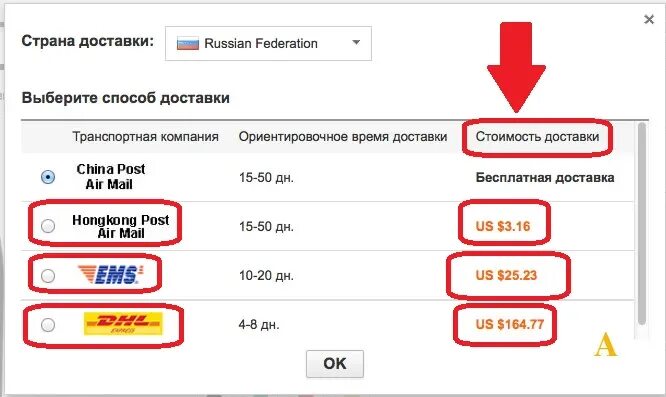 Как отправить посылку обратно в китай