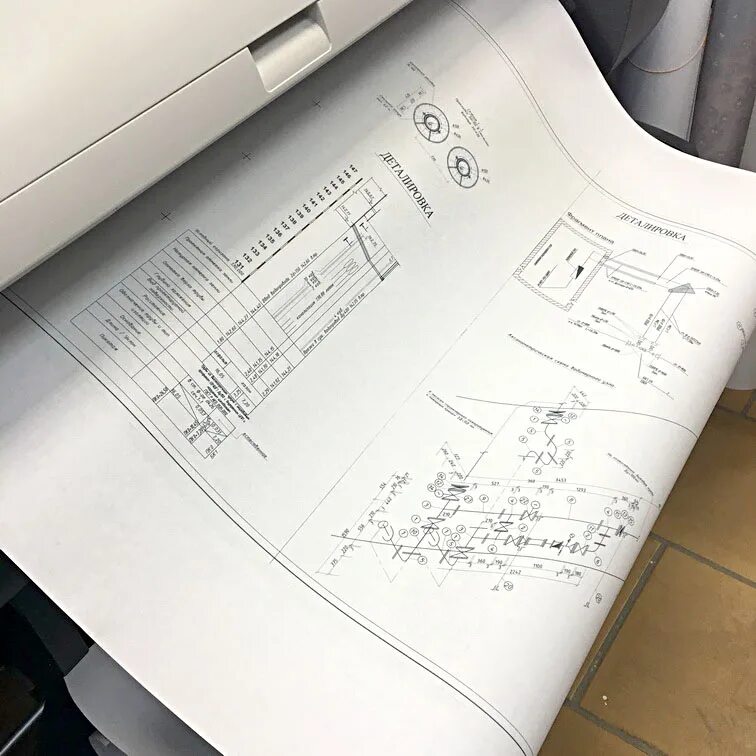 Ксерокопия чертежа а0 в москве