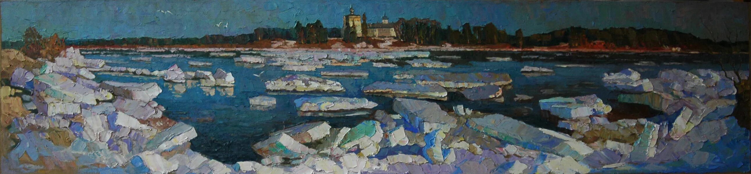 картина ледоход мещерского.