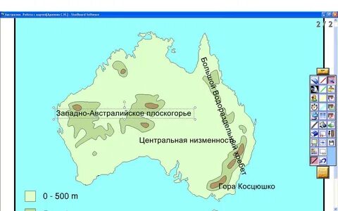 Карта рельефа австралии Katynschool.ru