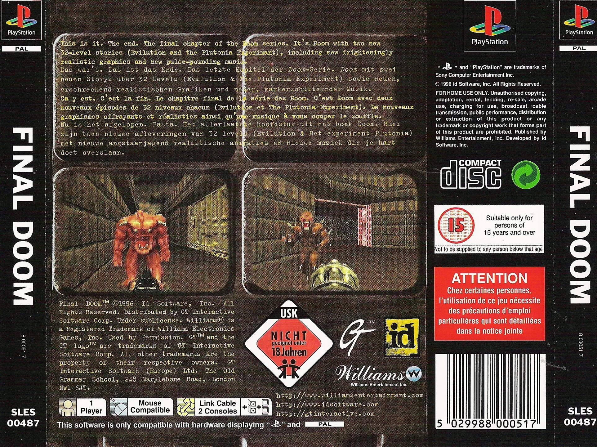 Final doom. Final doom ps1 обложка. doom playstation 1 обложки. final doom ps1. пс 1 диск дум 1.