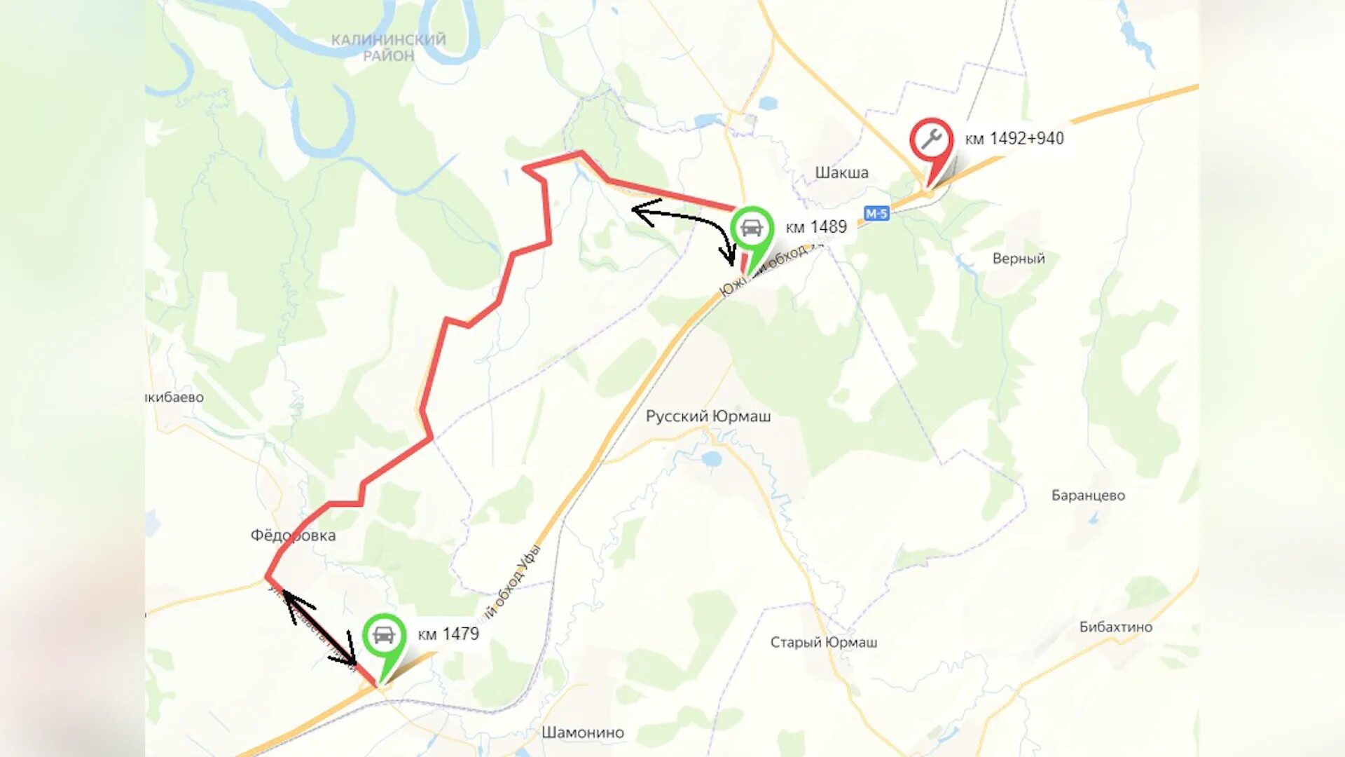 Шакша дорога на м5. Трасса м5 Башкирия. Развязка на трассе м5 Шакша. Объезд м5