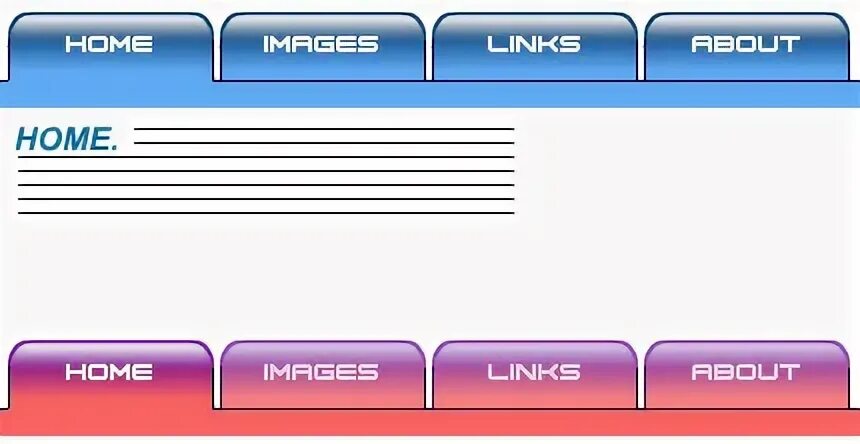 Tab menu