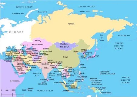 Asia map