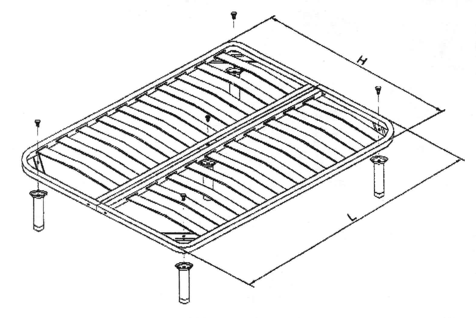 Сборка основания кровати