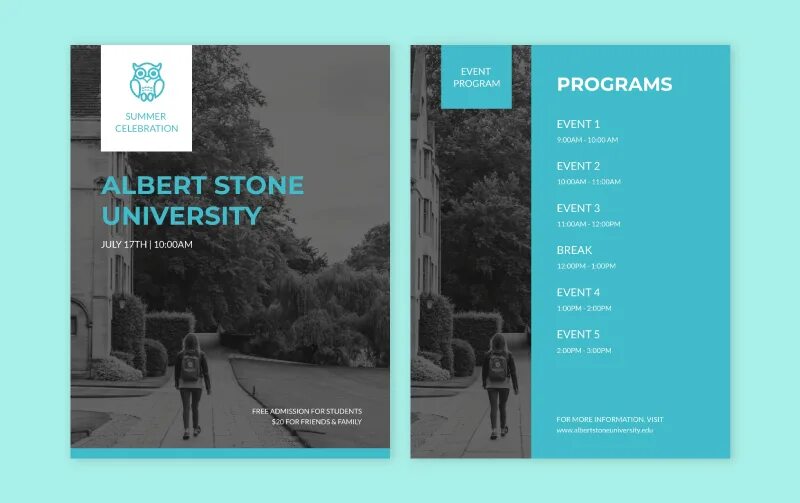 Event program. Event program design.