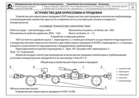 Испытание на герметичность трубопровода
