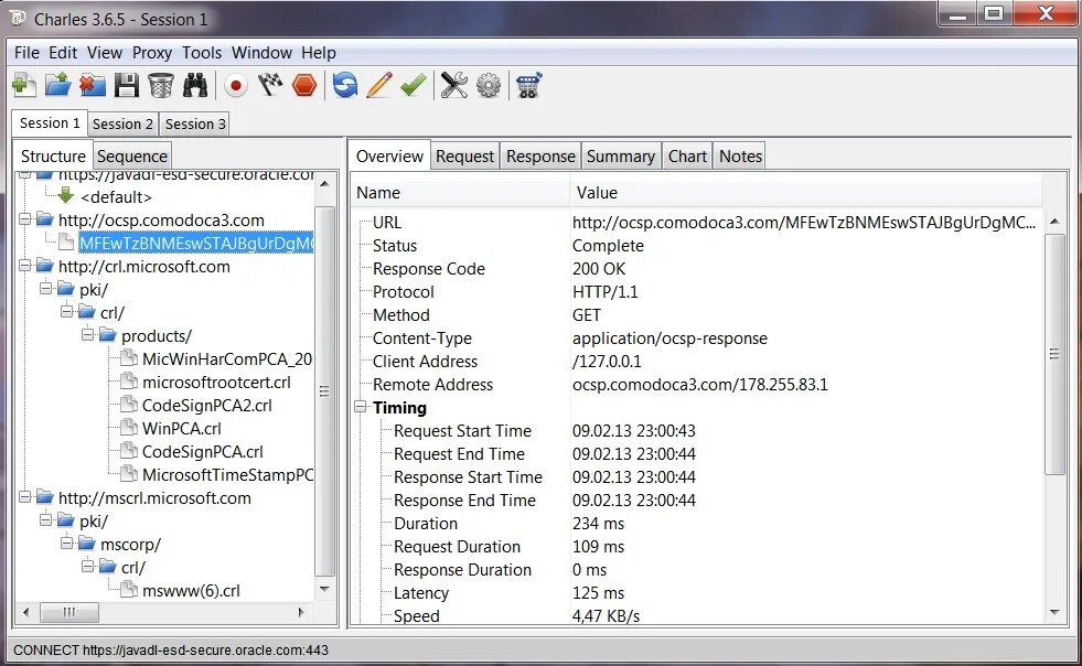 Request start