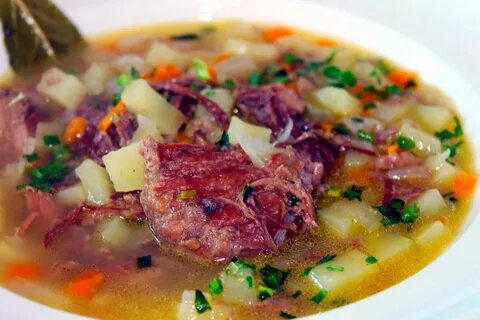 Картофельно говяжий суп