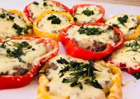 Перец с сыром и зеленью
