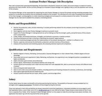 Product jobs