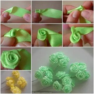 Цветы из лент своими руками легко