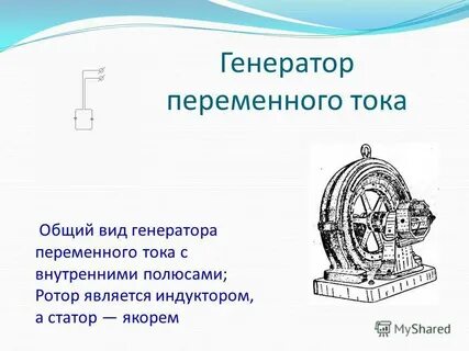 Генератор переменного тока физика