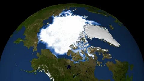 Глобус северный ледовитый