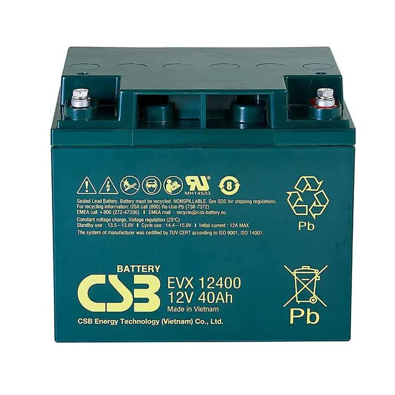 Csb battery. Аккумуляторная батарея CSB EVX 12400 40 А·Ч. Аккумулятор CSB EVX 12340. CSB EVX 12400 аккумулятор герметичный свинцово-кислотный. Аккумулятор evx12-250c.