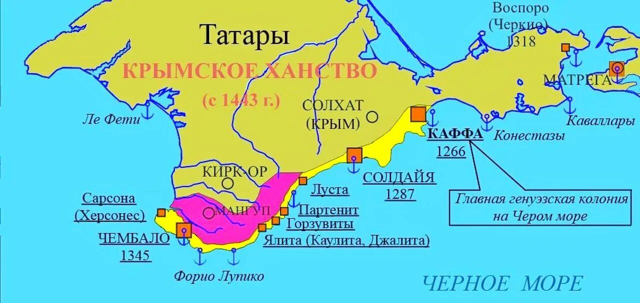 Это ханство находится на полуострове на