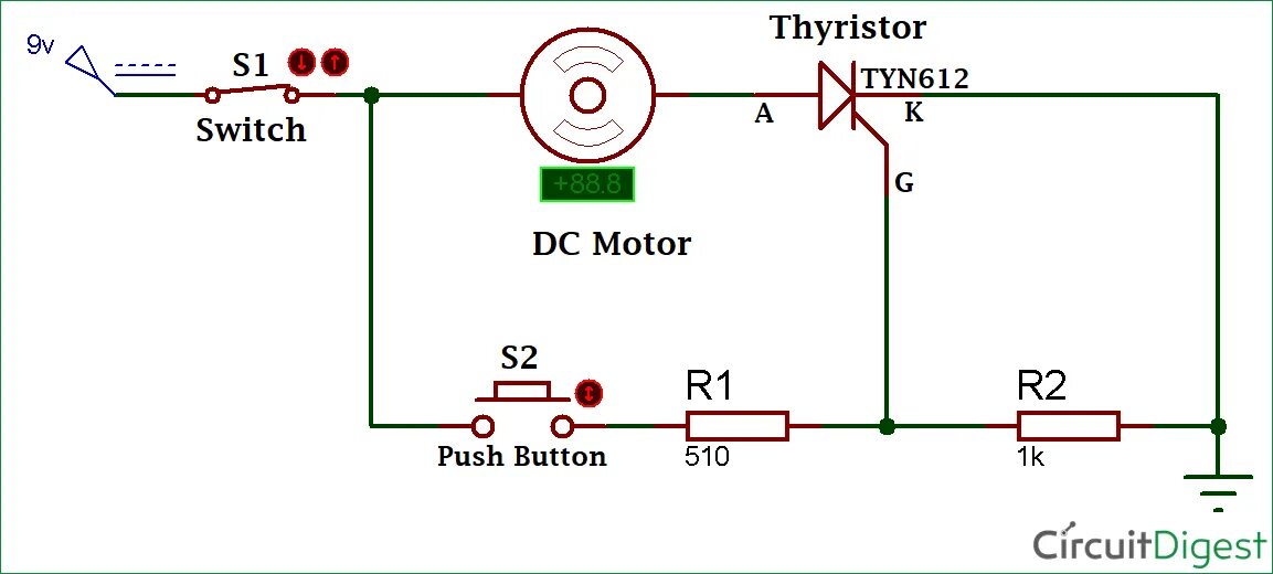 Motor circuit. Scr driver circuit. triac motor control. triac ac motor scheme. thyristor control of dc main motor.