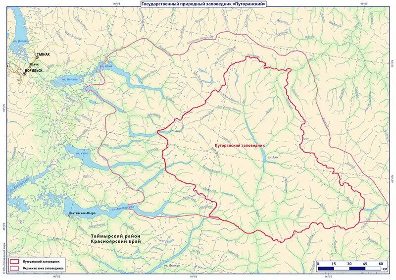 Карта озер красноярский край. Путоранский государственный природный заповедник на карте. Путоранский заповедник карта. Границы плато Путорана на карте. Заповедник плато Путорана карта.