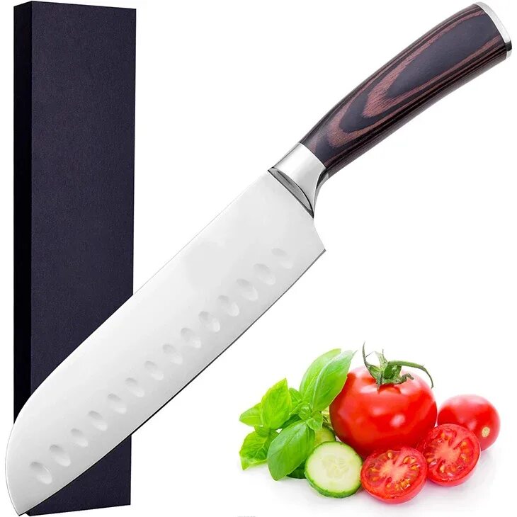 Нож сантоку Knife. Santoku Knife кухонный нож. Японский поварской нож сантоку. Японский кухонный нож сантоку.