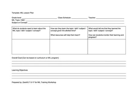Lesson plan 5 grade