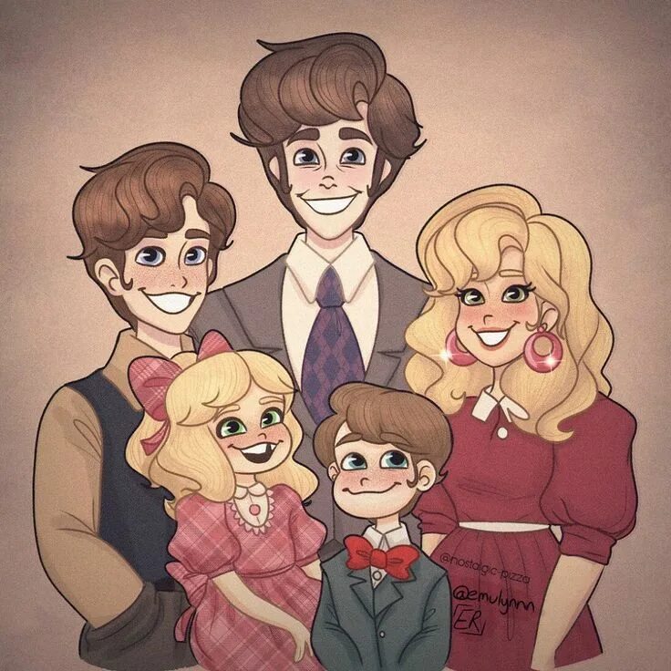 Story 1 family. Афтон Фэмили Уильям. Семья Уильяма АФТОНА арт. Семья Уильяма АФТОНА ФНАФ.