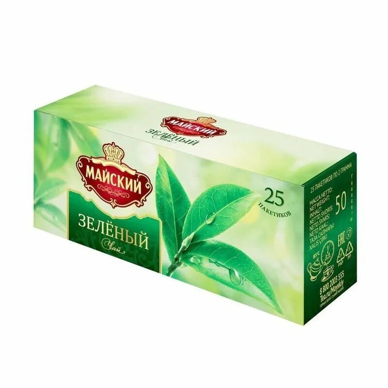 Зеленый чай 25 пакетиков
